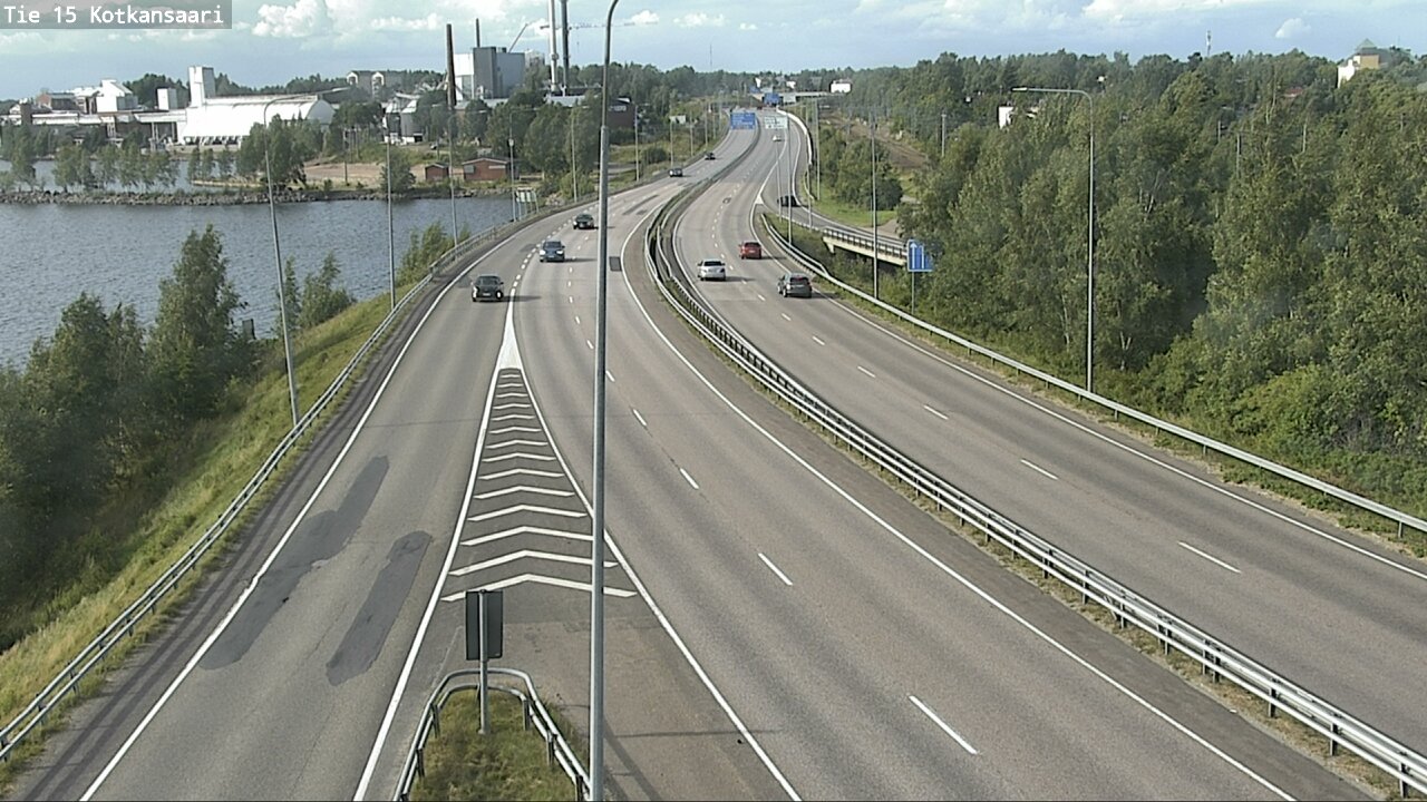 Weather Camera Image Väg 15 Kotka, Kotkansaari, Kotka, Kymenlaakso