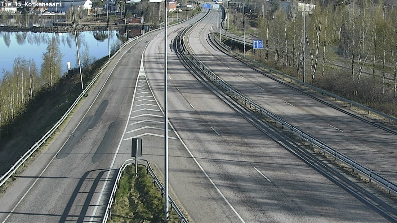 Weather Camera Image Väg 15 Kotka, Kotkansaari, Kotka, Kymenlaakso