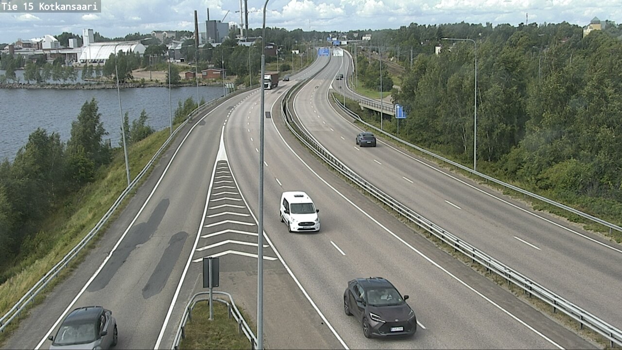 Weather Camera Image Väg 15 Kotka, Kotkansaari, Kotka, Kymenlaakso