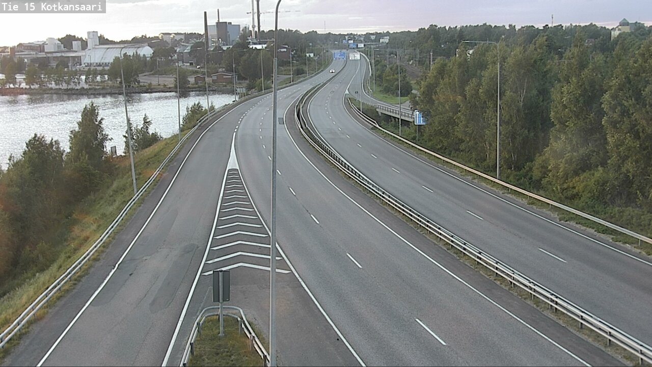 Weather Camera Image Väg 15 Kotka, Kotkansaari, Kotka, Kymenlaakso