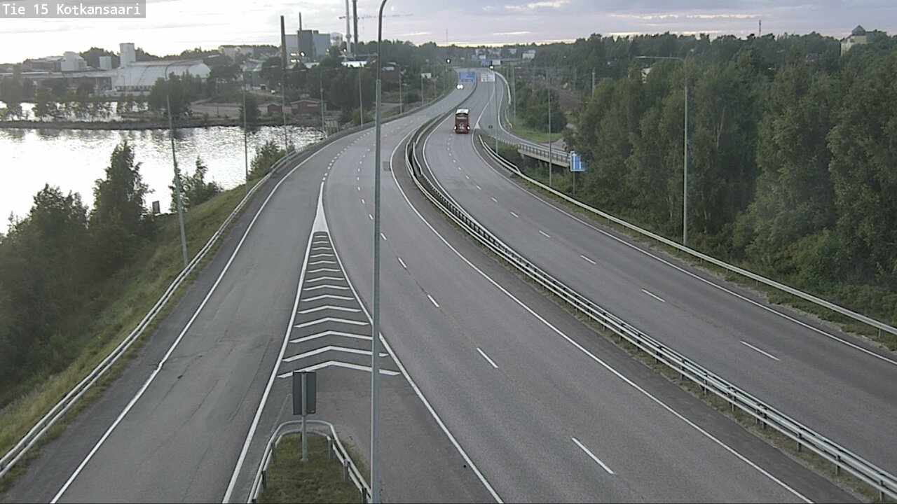 Weather Camera Image Väg 15 Kotka, Kotkansaari, Kotka, Kymenlaakso