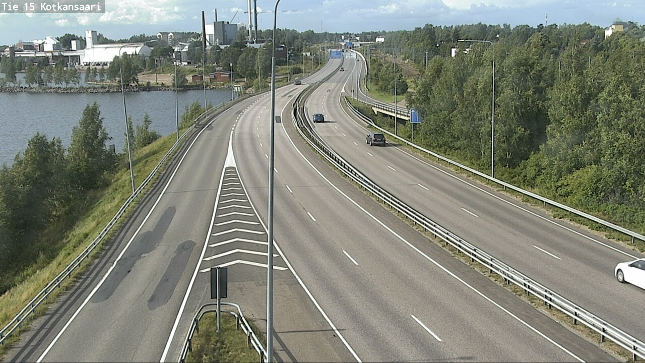 Weather Camera Image Väg 15 Kotka, Kotkansaari, Kotka, Kymenlaakso