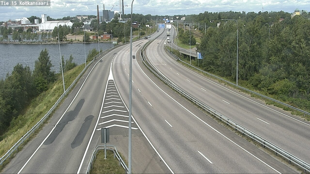 Weather Camera Image Väg 15 Kotka, Kotkansaari, Kotka, Kymenlaakso