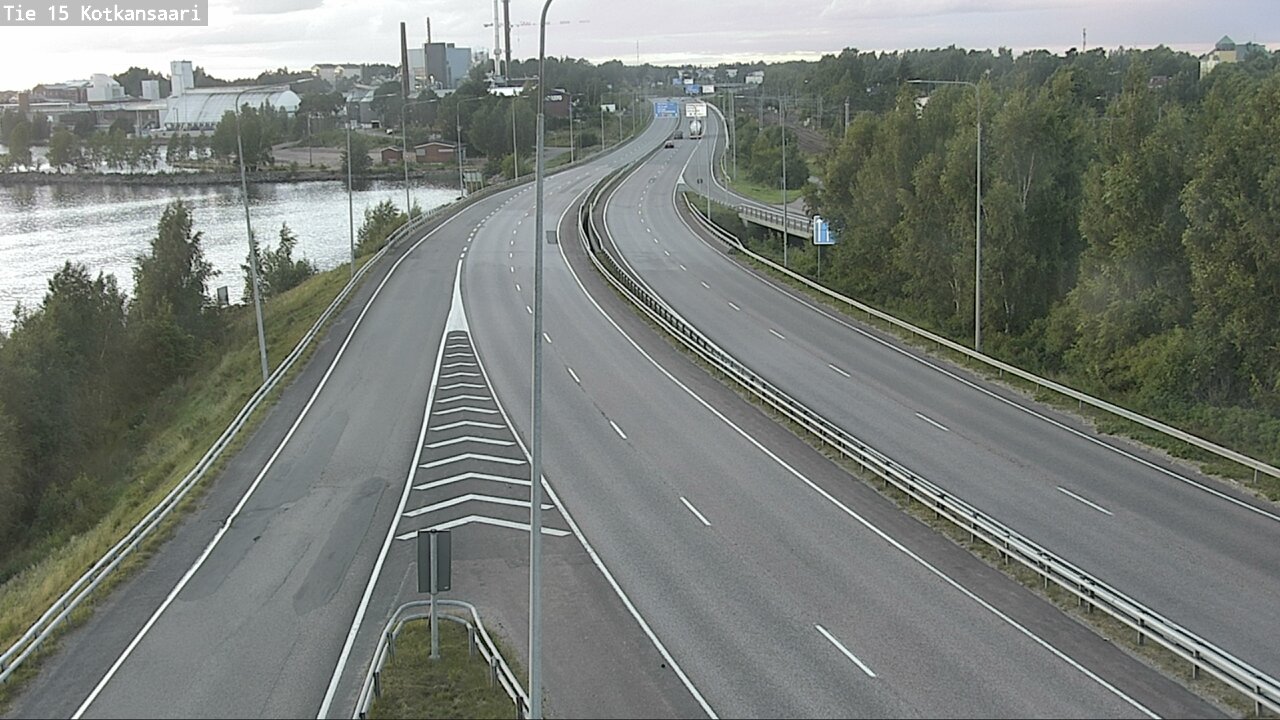 Weather Camera Image Väg 15 Kotka, Kotkansaari, Kotka, Kymenlaakso
