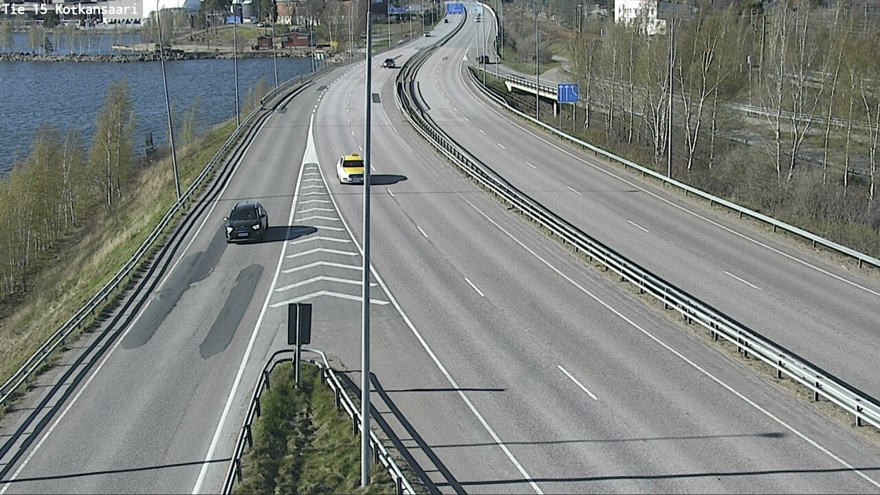Weather Camera Image Väg 15 Kotka, Kotkansaari, Kotka, Kymenlaakso