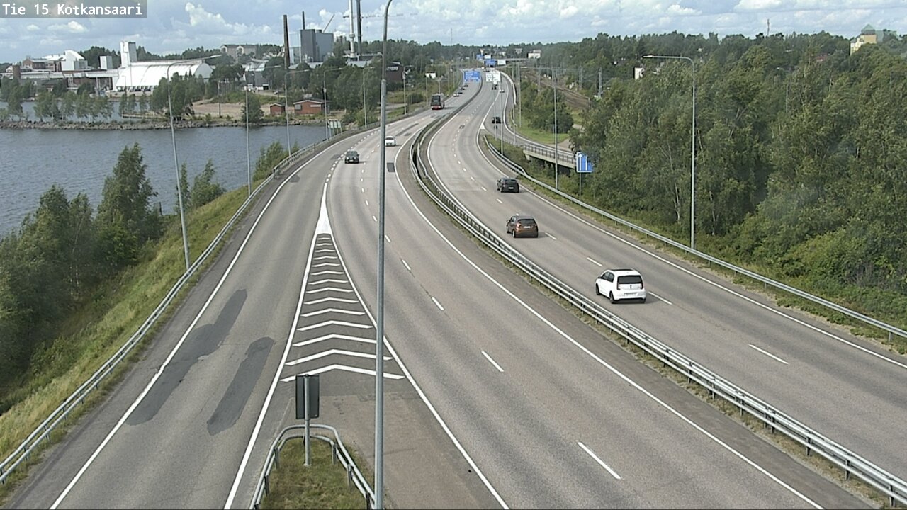Weather Camera Image Väg 15 Kotka, Kotkansaari, Kotka, Kymenlaakso