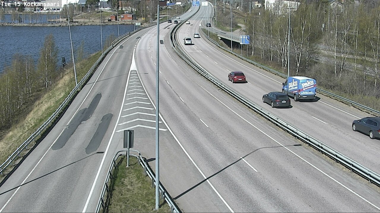 Weather Camera Image Väg 15 Kotka, Kotkansaari, Kotka, Kymenlaakso
