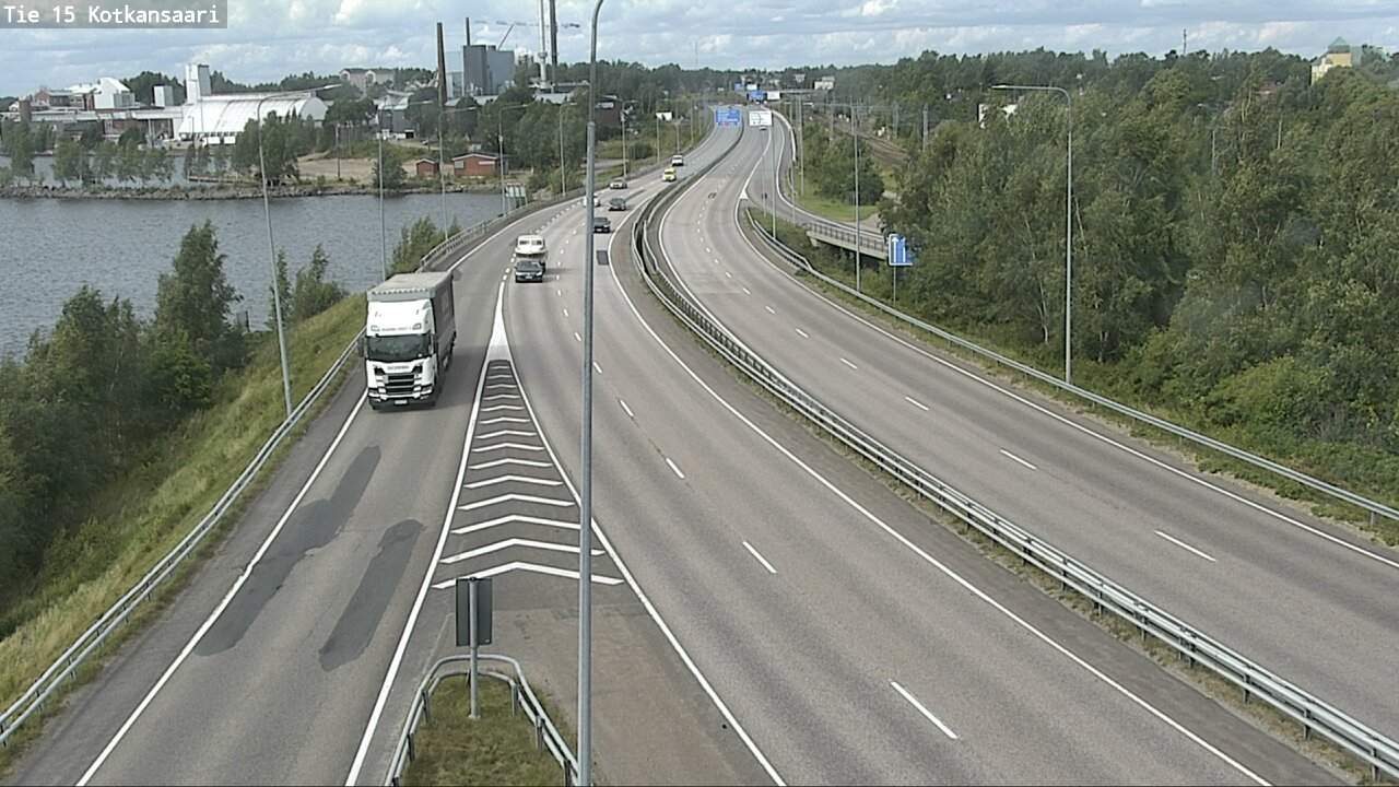 Weather Camera Image Väg 15 Kotka, Kotkansaari, Kotka, Kymenlaakso