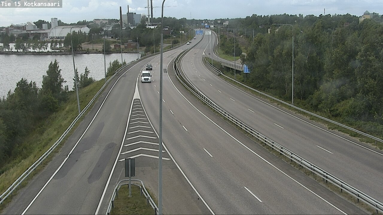 Weather Camera Image Väg 15 Kotka, Kotkansaari, Kotka, Kymenlaakso