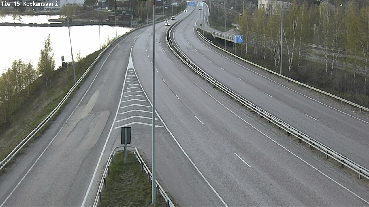 Weather Camera Image Väg 15 Kotka, Kotkansaari, Kotka, Kymenlaakso