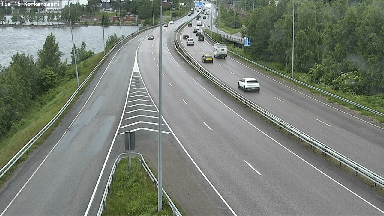 Weather Camera Image Väg 15 Kotka, Kotkansaari, Kotka, Kymenlaakso