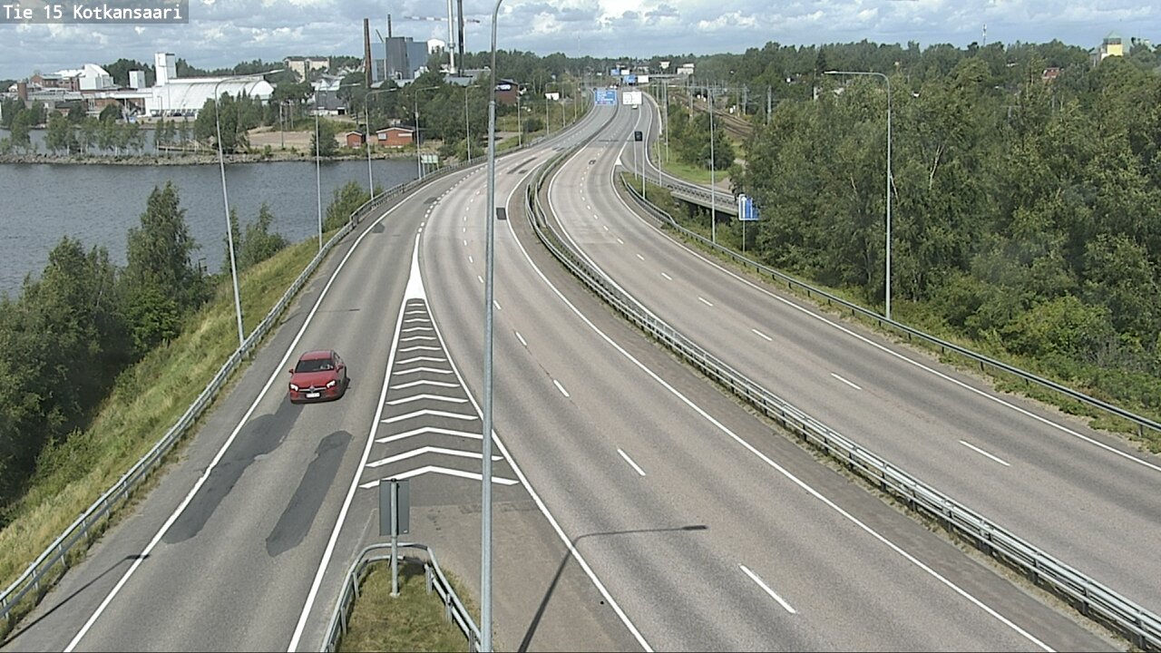 Weather Camera Image Väg 15 Kotka, Kotkansaari, Kotka, Kymenlaakso