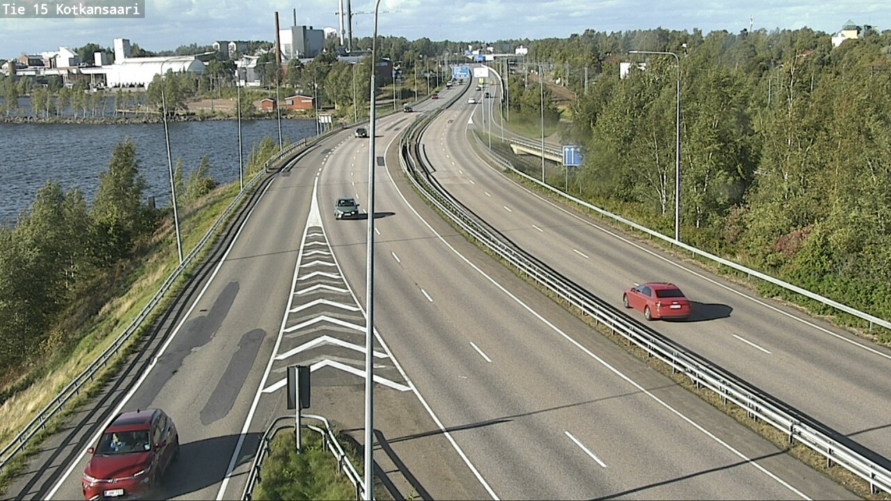 Weather Camera Image Väg 15 Kotka, Kotkansaari, Kotka, Kymenlaakso