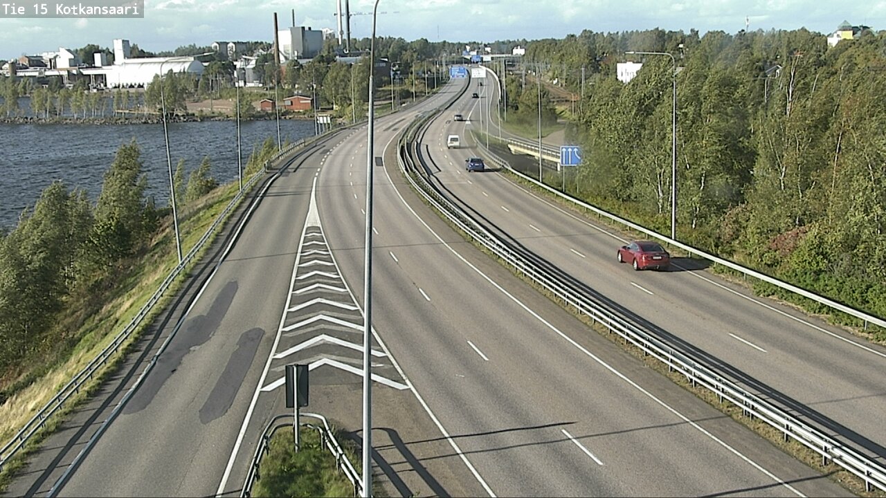 Weather Camera Image Väg 15 Kotka, Kotkansaari, Kotka, Kymenlaakso