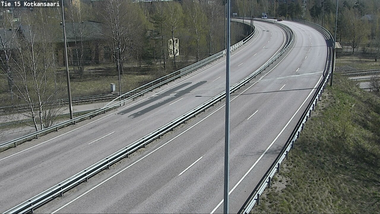 Weather Camera Image Väg 15 Kotka, Kotkansaari, Kotka, Kymenlaakso