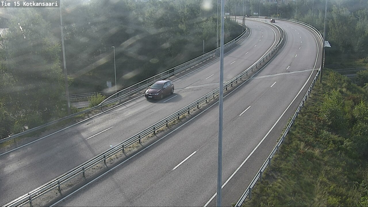 Weather Camera Image Väg 15 Kotka, Kotkansaari, Kotka, Kymenlaakso