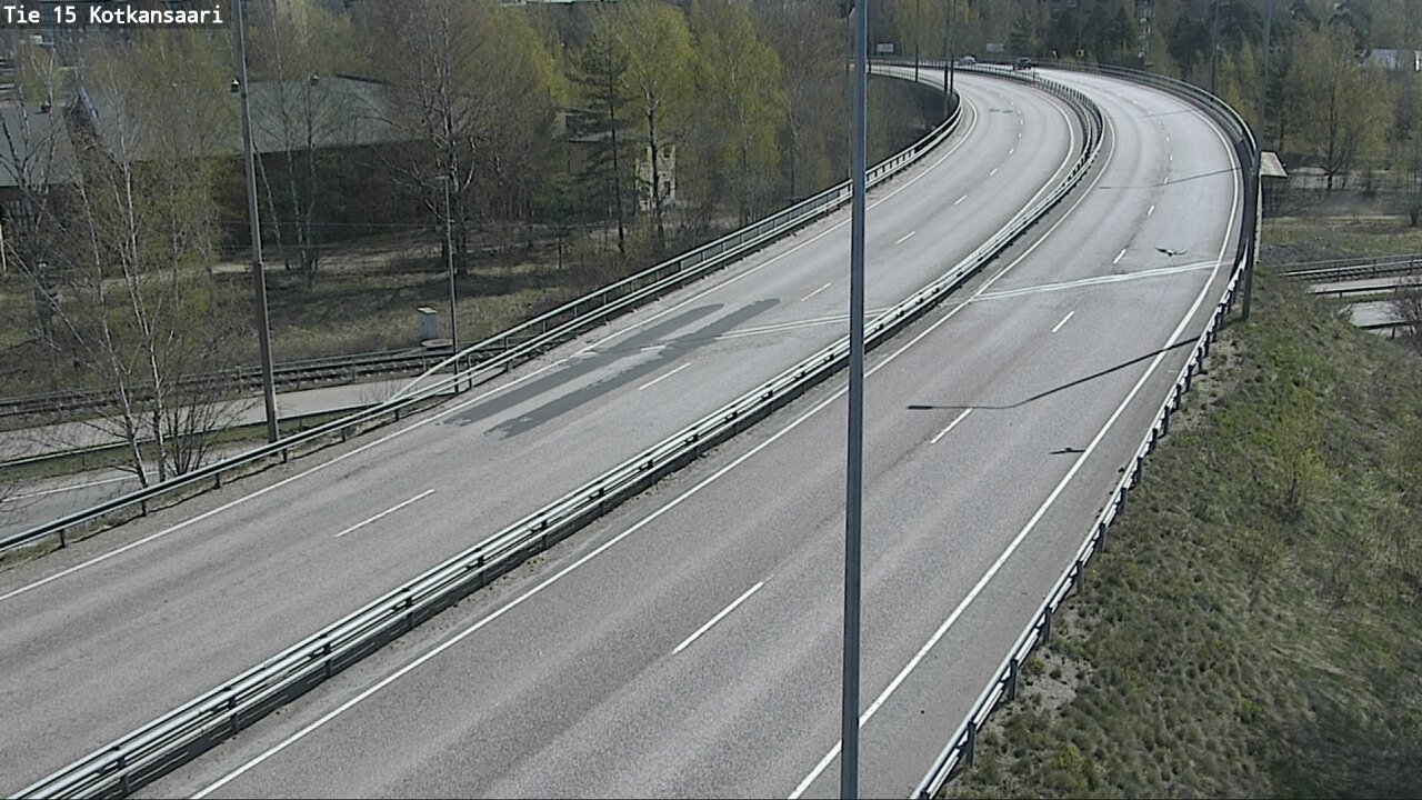 Weather Camera Image Väg 15 Kotka, Kotkansaari, Kotka, Kymenlaakso