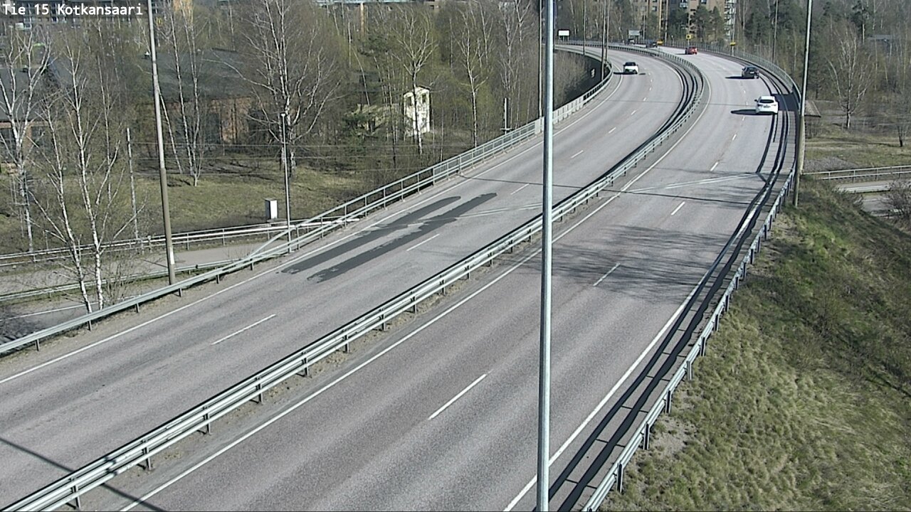 Weather Camera Image Väg 15 Kotka, Kotkansaari, Kotka, Kymenlaakso