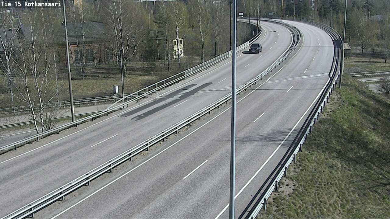 Weather Camera Image Väg 15 Kotka, Kotkansaari, Kotka, Kymenlaakso