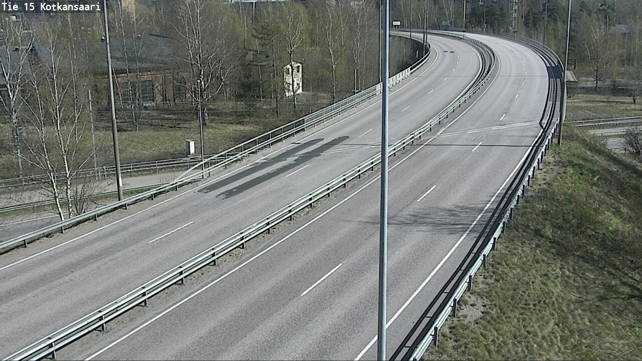 Weather Camera Image Väg 15 Kotka, Kotkansaari, Kotka, Kymenlaakso