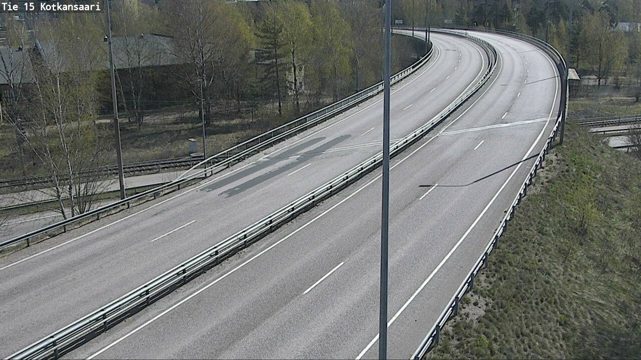 Weather Camera Image Väg 15 Kotka, Kotkansaari, Kotka, Kymenlaakso