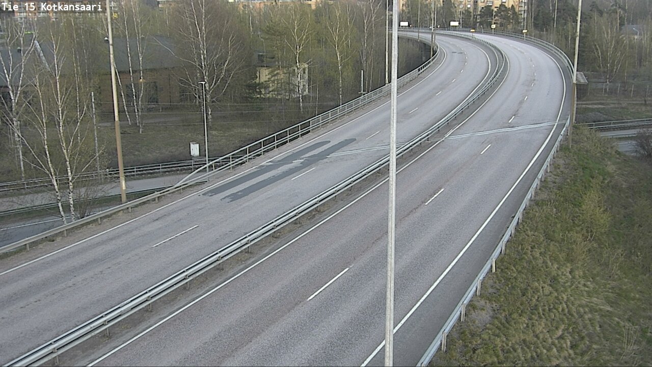 Weather Camera Image Väg 15 Kotka, Kotkansaari, Kotka, Kymenlaakso