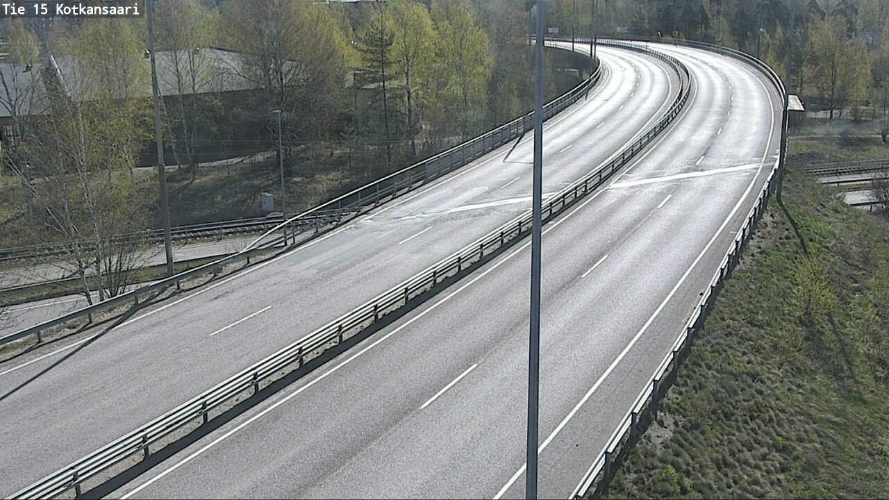 Weather Camera Image Väg 15 Kotka, Kotkansaari, Kotka, Kymenlaakso