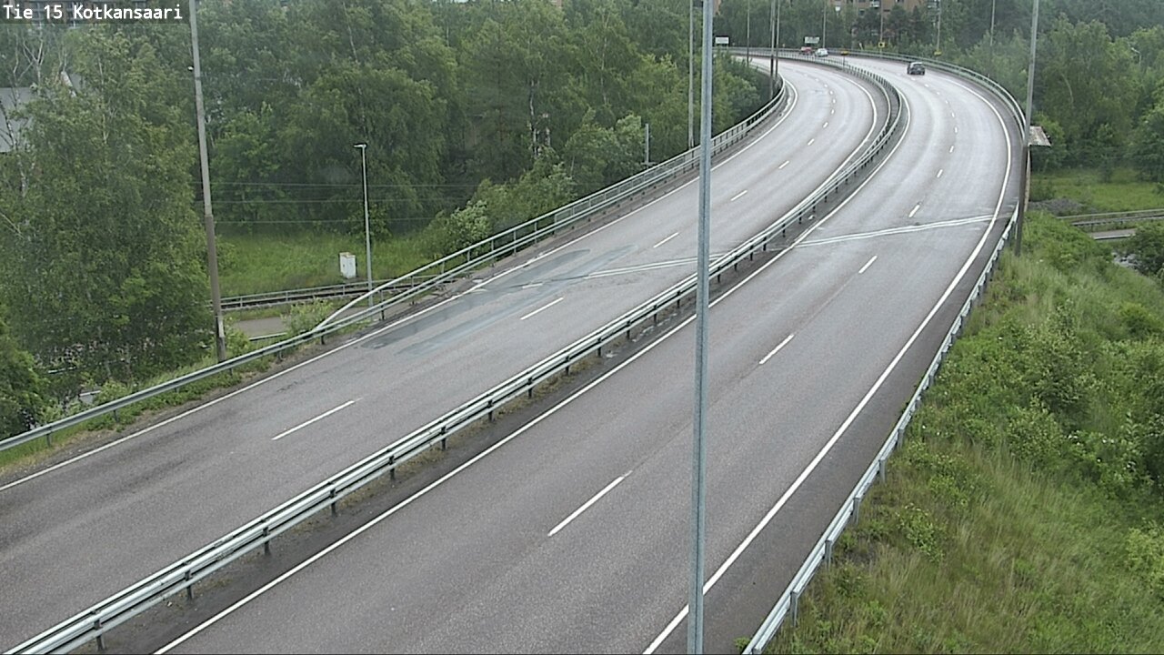 Weather Camera Image Väg 15 Kotka, Kotkansaari, Kotka, Kymenlaakso