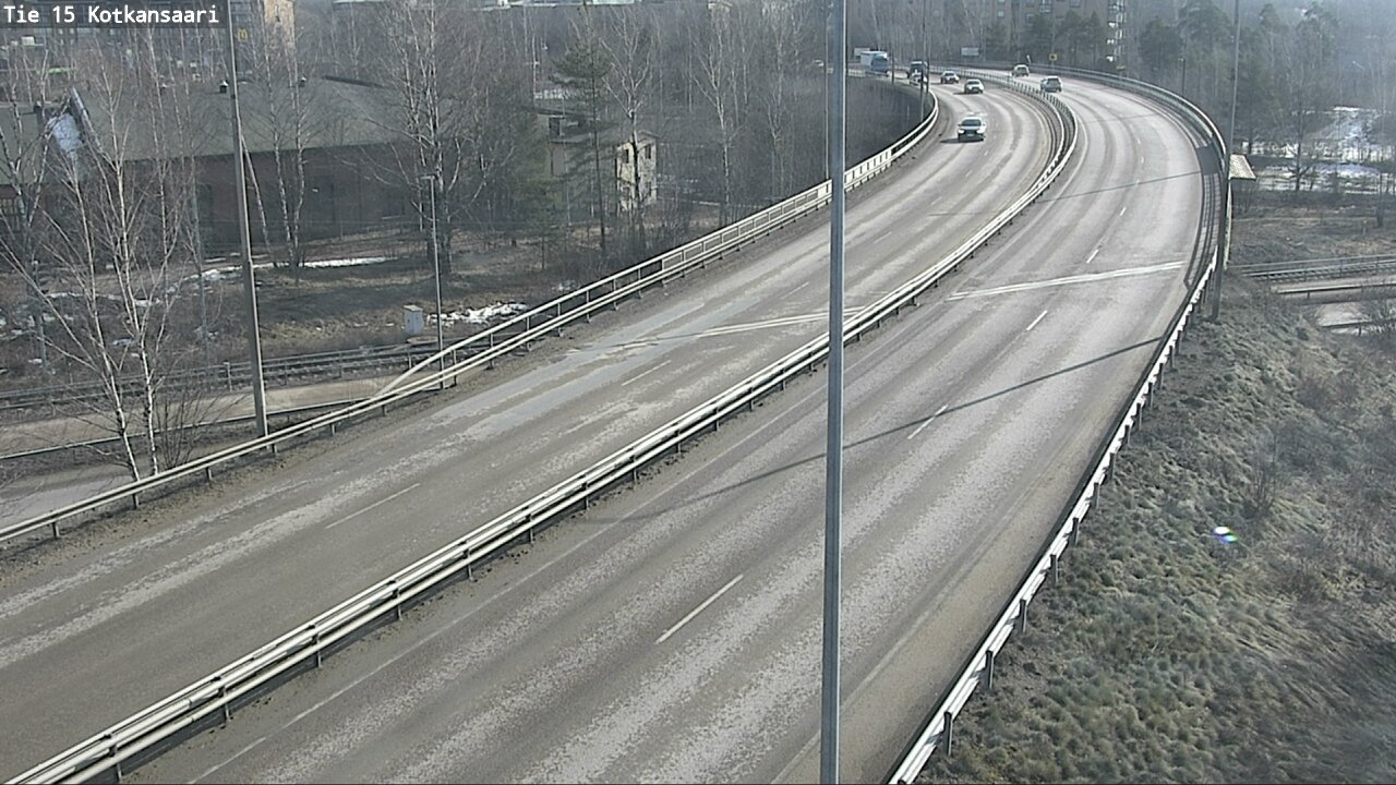 Weather Camera Image Väg 15 Kotka, Kotkansaari, Kotka, Kymenlaakso