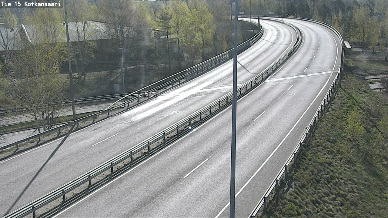Weather Camera Image Väg 15 Kotka, Kotkansaari, Kotka, Kymenlaakso