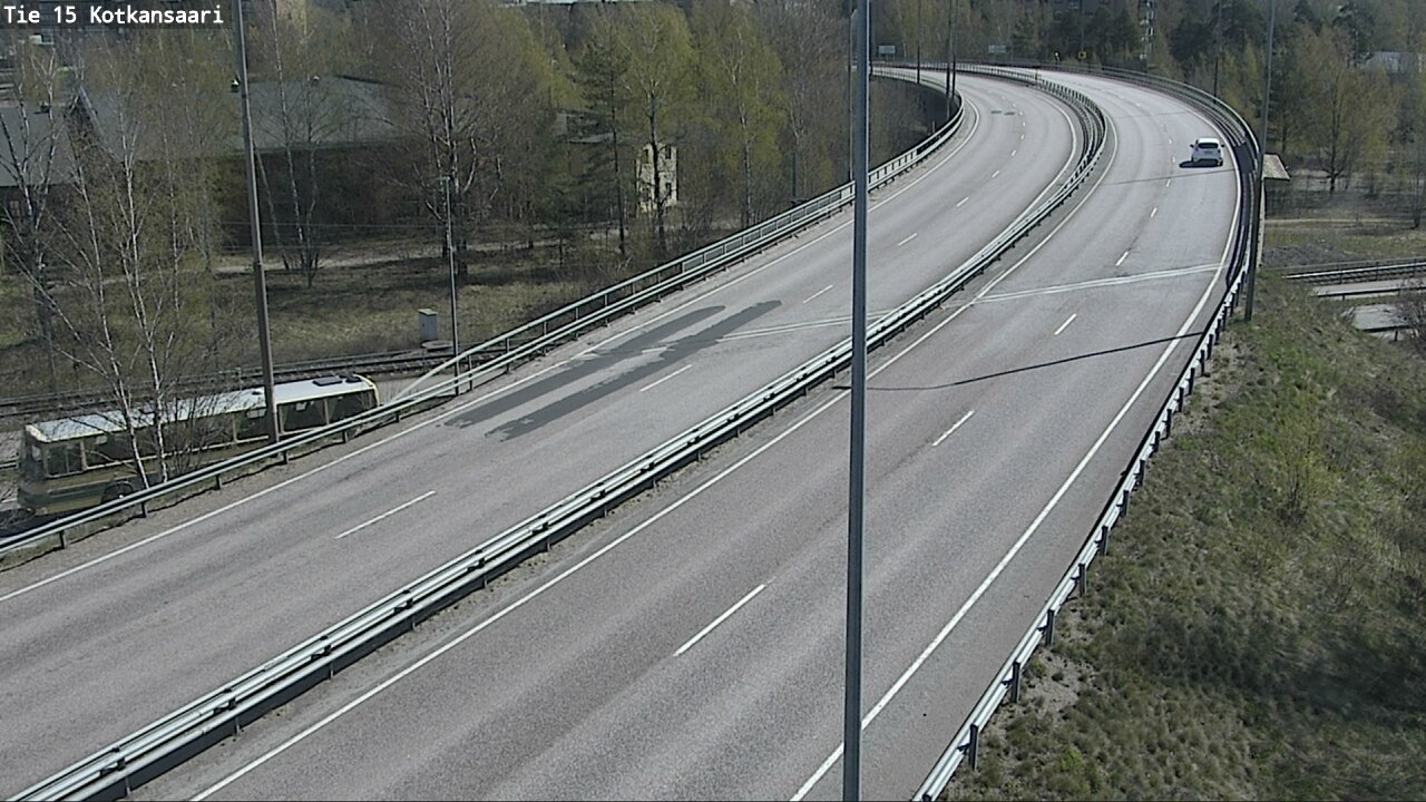 Weather Camera Image Väg 15 Kotka, Kotkansaari, Kotka, Kymenlaakso