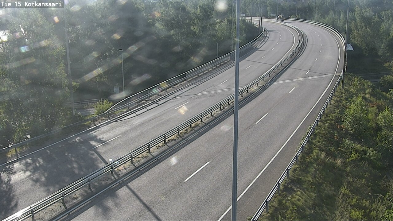 Weather Camera Image Väg 15 Kotka, Kotkansaari, Kotka, Kymenlaakso