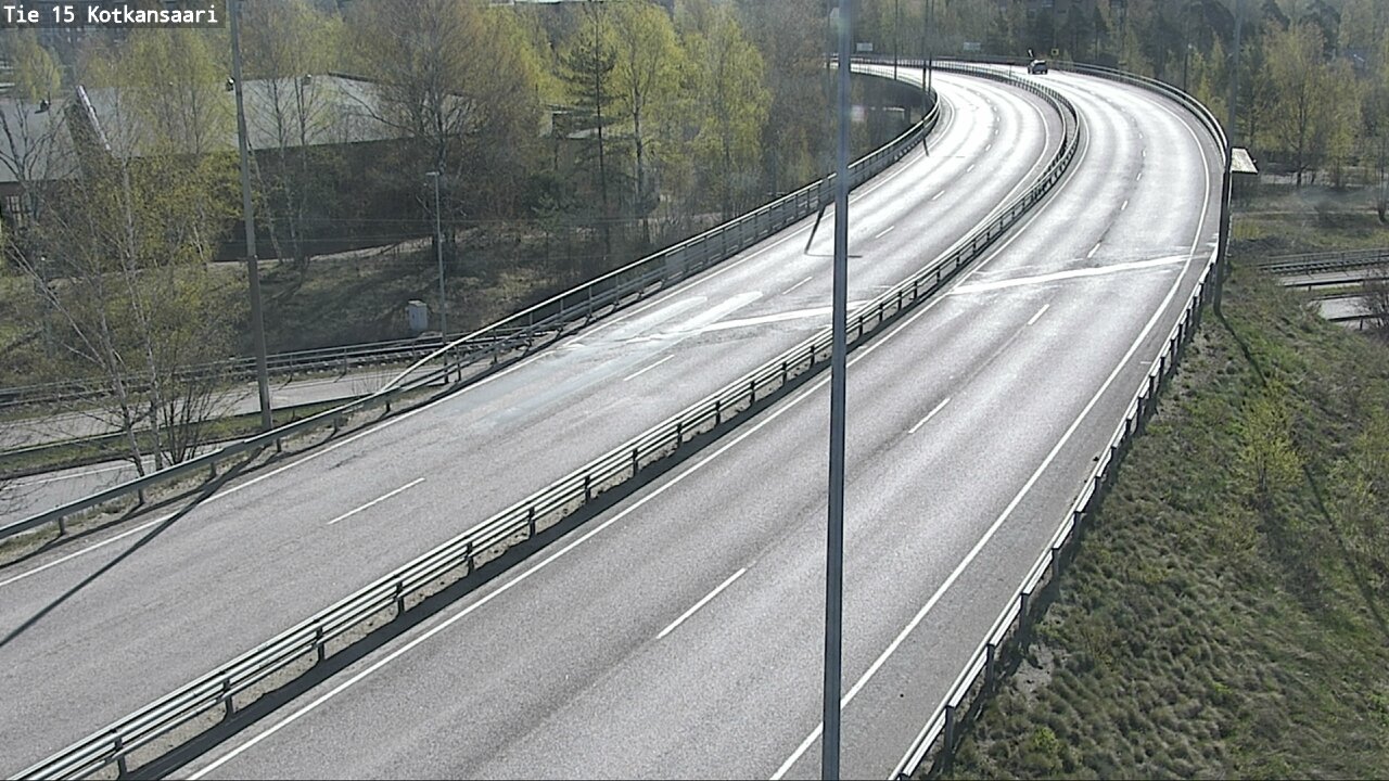 Weather Camera Image Väg 15 Kotka, Kotkansaari, Kotka, Kymenlaakso