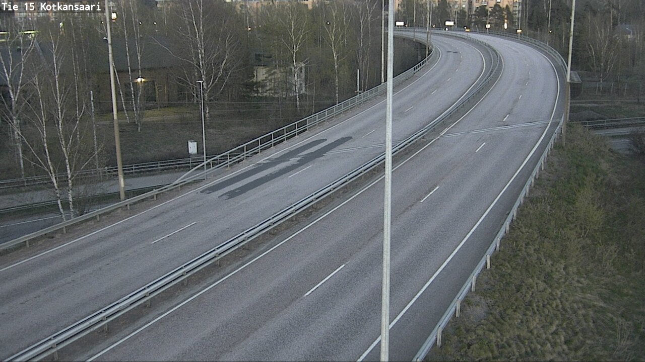 Weather Camera Image Väg 15 Kotka, Kotkansaari, Kotka, Kymenlaakso