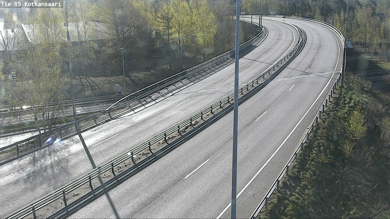 Weather Camera Image Väg 15 Kotka, Kotkansaari, Kotka, Kymenlaakso