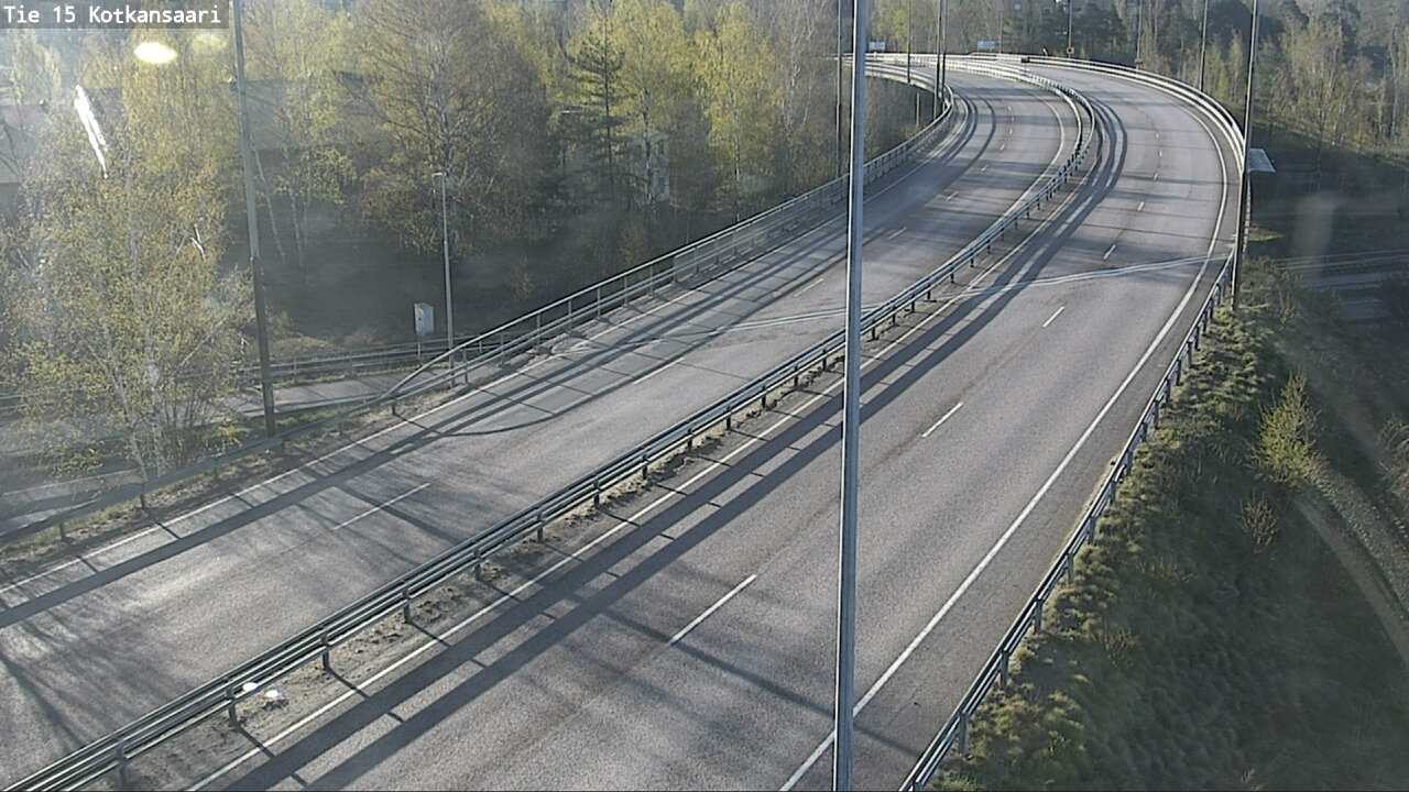 Weather Camera Image Väg 15 Kotka, Kotkansaari, Kotka, Kymenlaakso