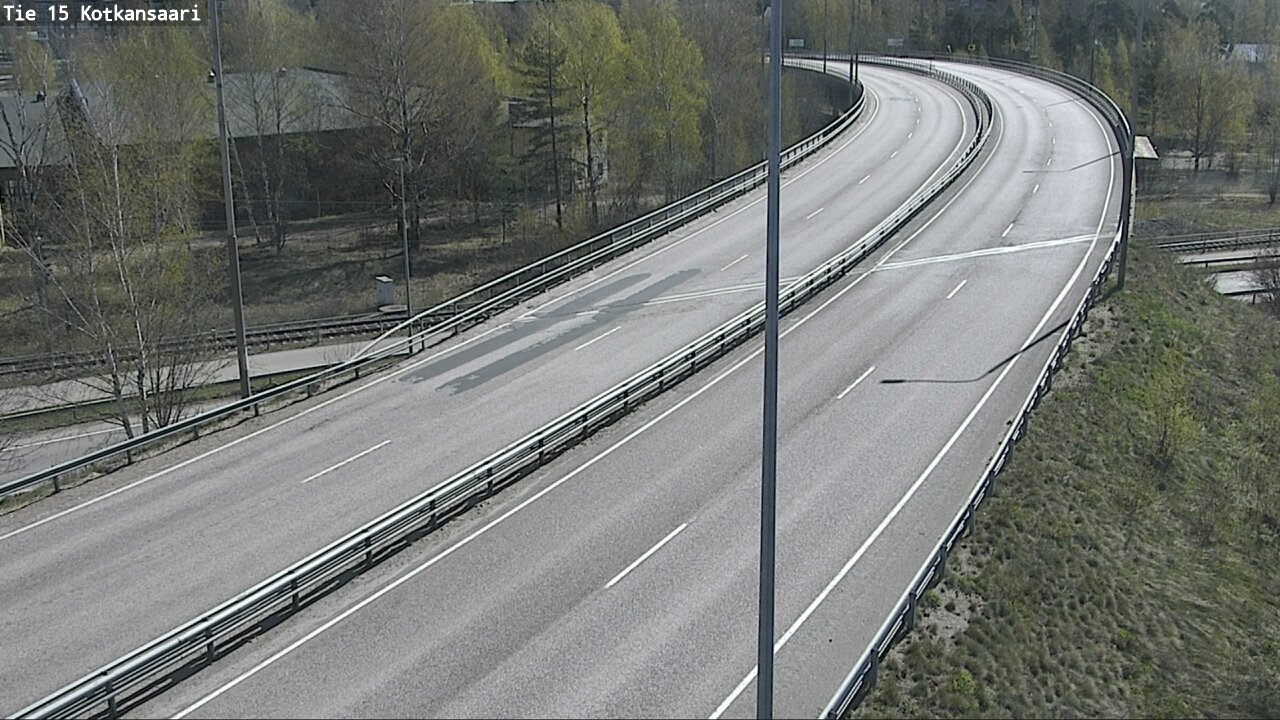 Weather Camera Image Väg 15 Kotka, Kotkansaari, Kotka, Kymenlaakso
