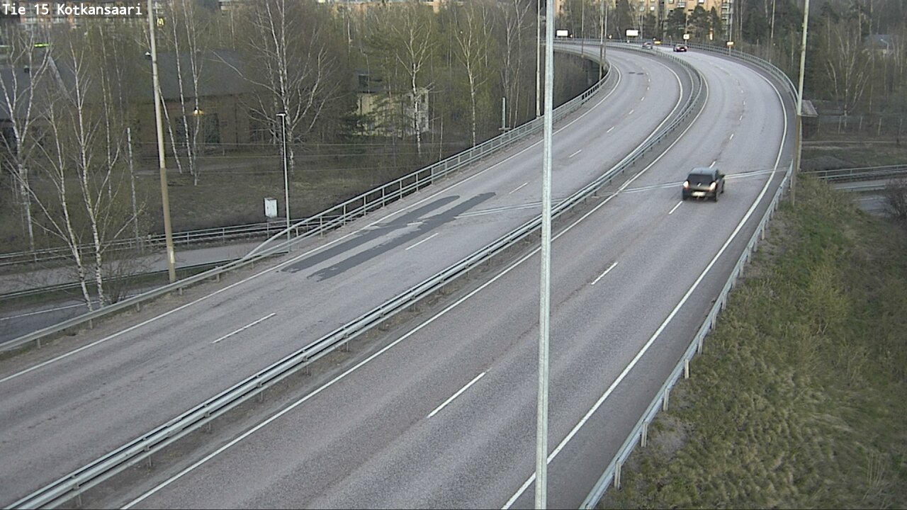 Weather Camera Image Väg 15 Kotka, Kotkansaari, Kotka, Kymenlaakso