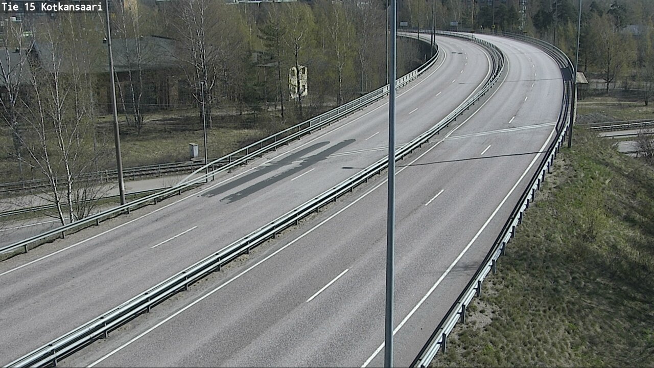 Weather Camera Image Väg 15 Kotka, Kotkansaari, Kotka, Kymenlaakso