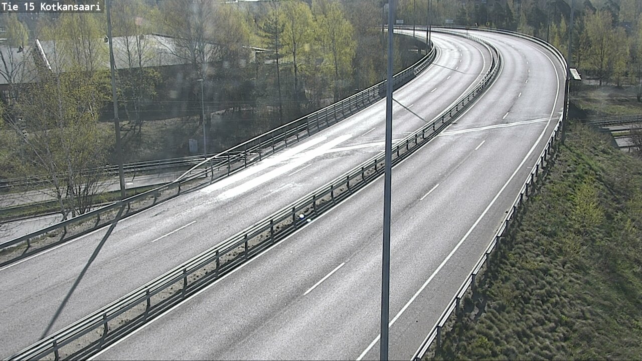 Weather Camera Image Väg 15 Kotka, Kotkansaari, Kotka, Kymenlaakso