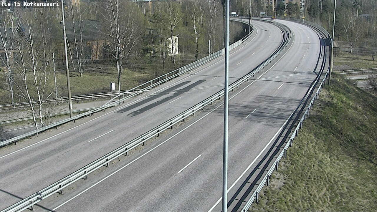 Weather Camera Image Väg 15 Kotka, Kotkansaari, Kotka, Kymenlaakso