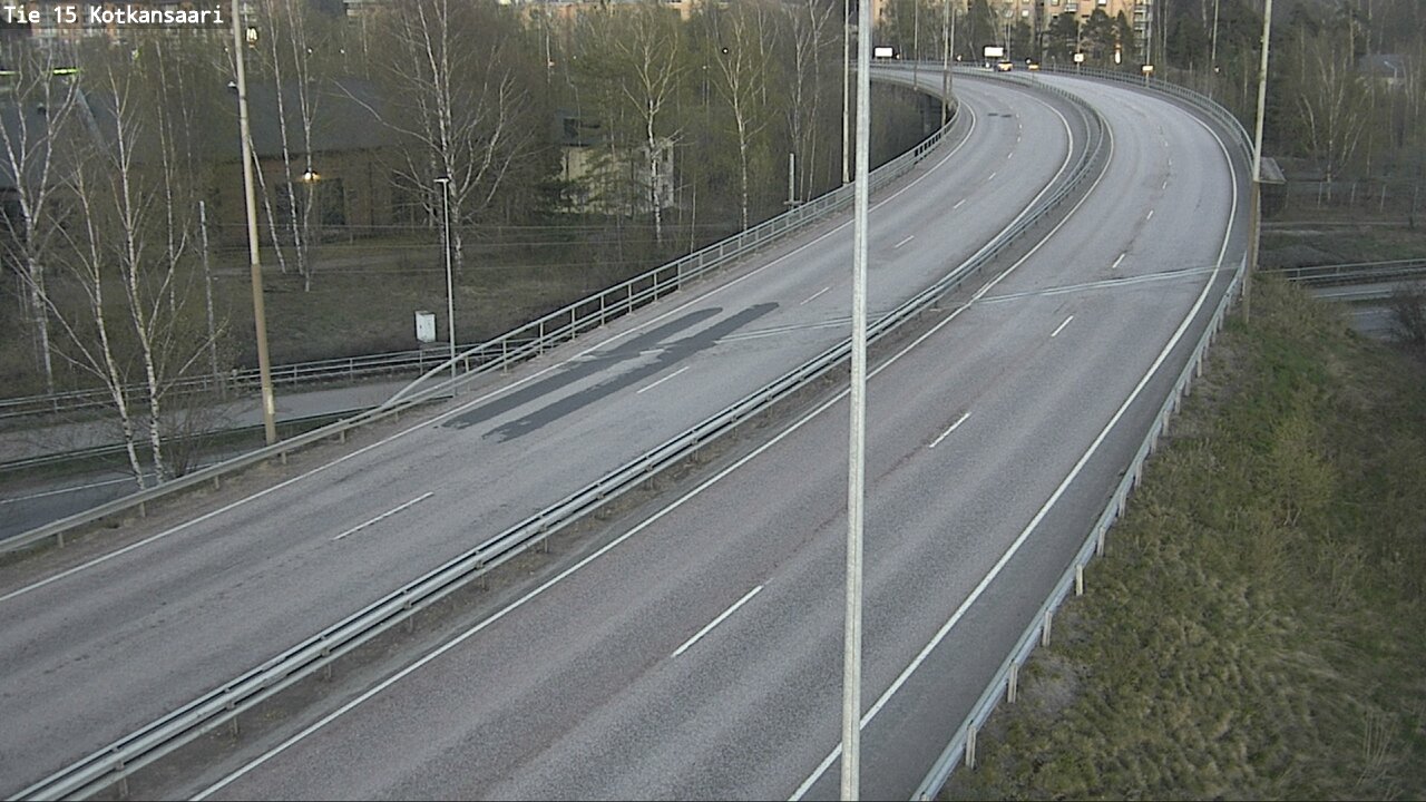 Weather Camera Image Väg 15 Kotka, Kotkansaari, Kotka, Kymenlaakso