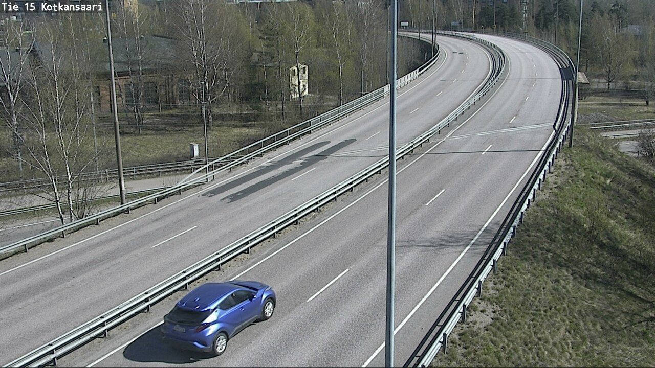 Weather Camera Image Väg 15 Kotka, Kotkansaari, Kotka, Kymenlaakso