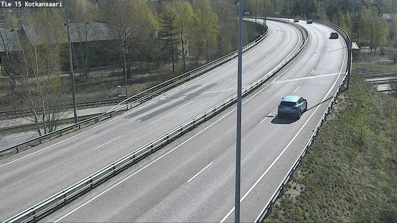 Weather Camera Image Väg 15 Kotka, Kotkansaari, Kotka, Kymenlaakso