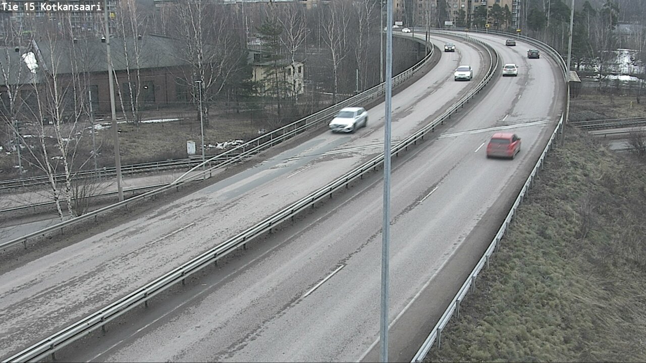 Weather Camera Image Väg 15 Kotka, Kotkansaari, Kotka, Kymenlaakso