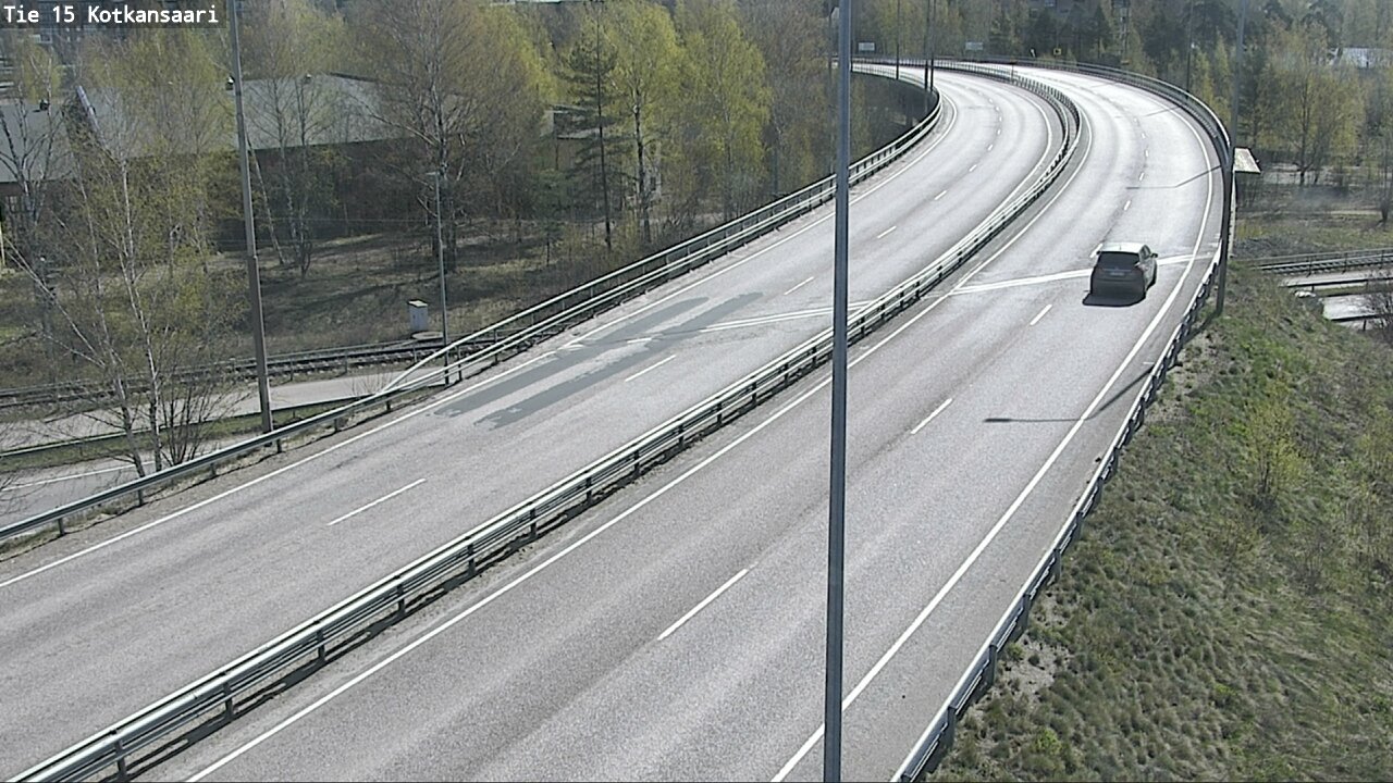 Weather Camera Image Väg 15 Kotka, Kotkansaari, Kotka, Kymenlaakso