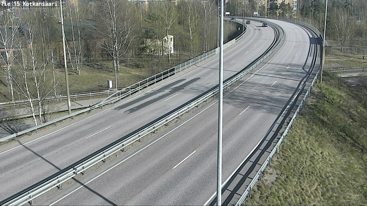 Weather Camera Image Väg 15 Kotka, Kotkansaari, Kotka, Kymenlaakso