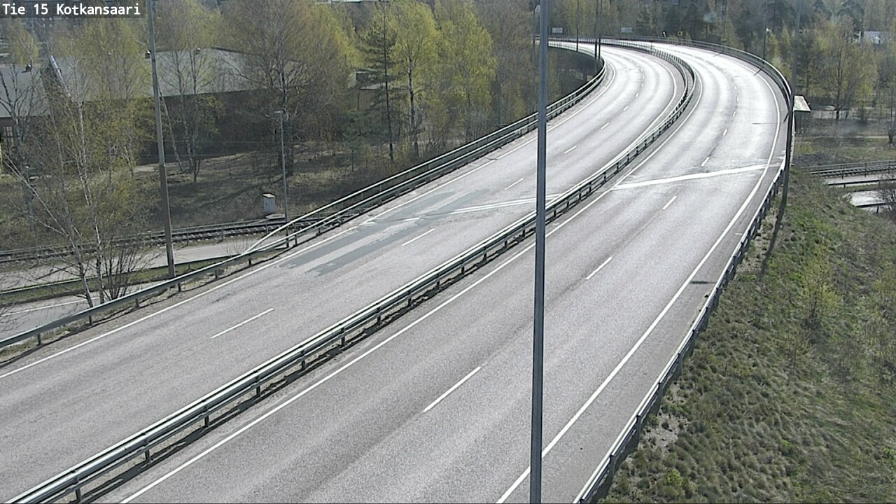 Weather Camera Image Väg 15 Kotka, Kotkansaari, Kotka, Kymenlaakso