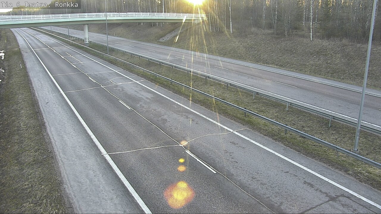 Weather Camera Image Road 6 Imatra, Rönkkä, Imatra, Etelä-Karjala