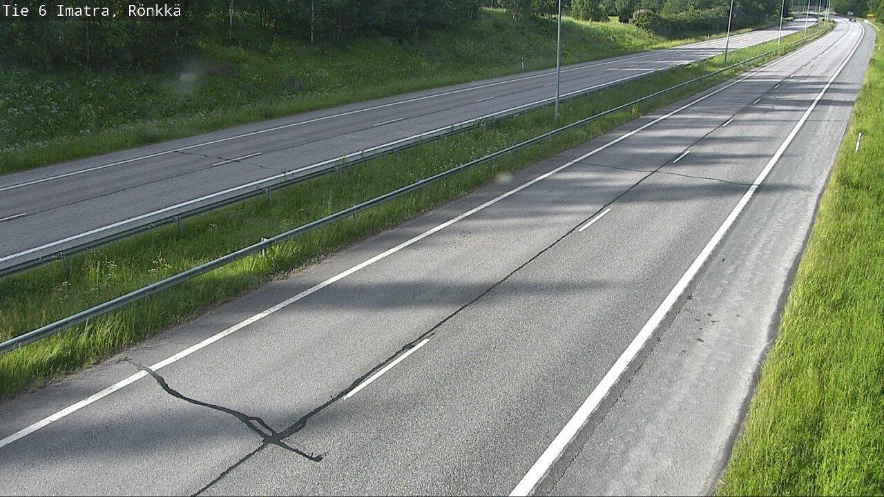 Weather Camera Image Väg 6 Imatra, Rönkkä, Imatra, Etelä-Karjala